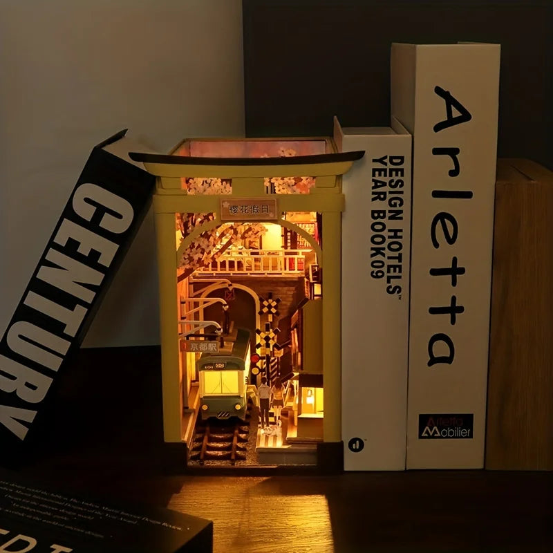 CozyCrafts™ | 3D Sakura Book Nook